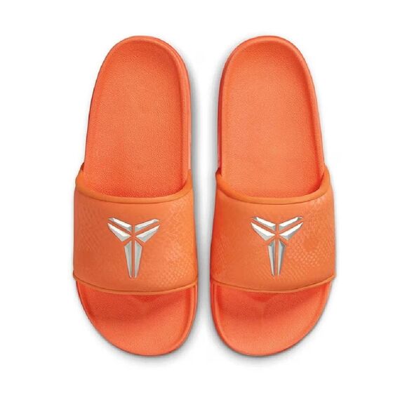 Nike Kobe Offcourt Slide Safety Orange/Metallic Silver Mens Sz 13 - (IF2870 800)